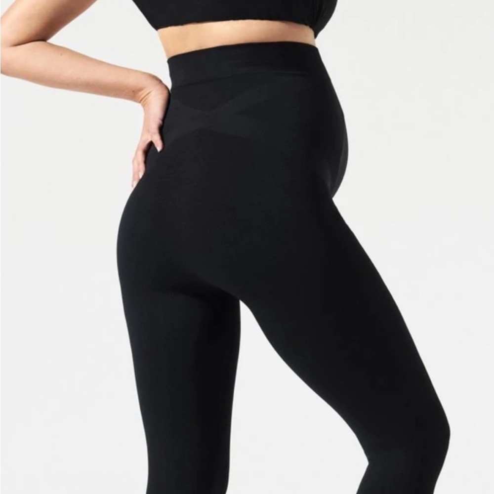 BLANQI Black Maternity High Rise Leggings - Picture 3 of 5